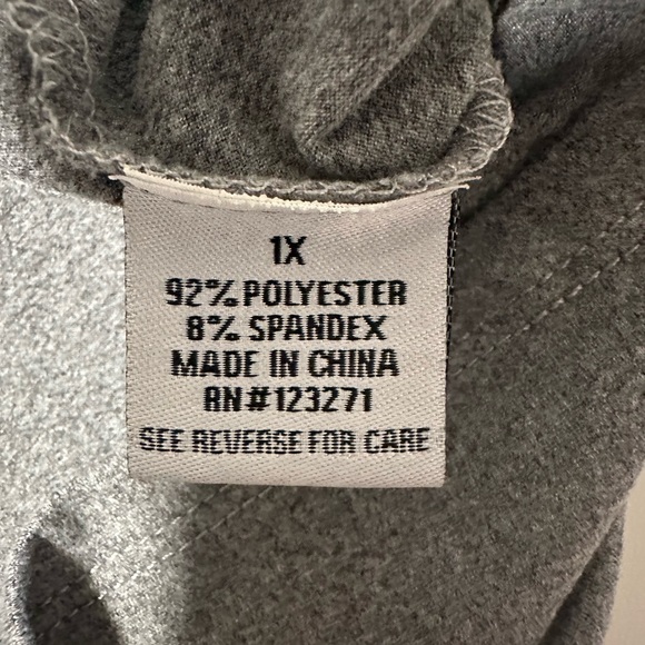 Forever21 Cami Tank Top 1X Grey with White Flower - Picture 11 of 13